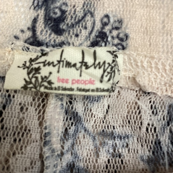 Free People Layered In Lace Legging Ivory Combo Medium NWT - Picture 7 of 8